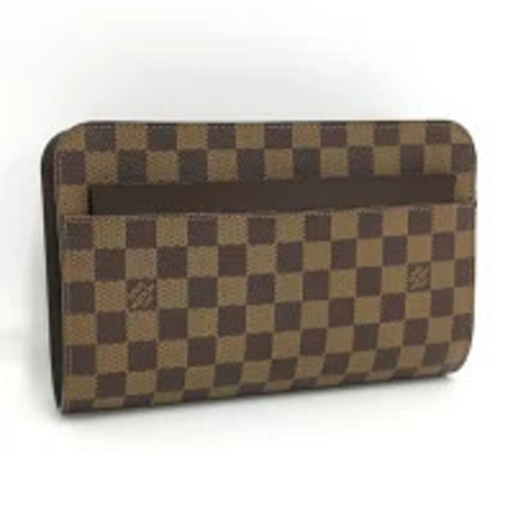 LOUIS VUITTON Saint Shoulder Bag Damier Ebene Brown